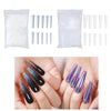 500 Pcs Coffin Nail Tips Half Cover False Nails DIY Nail Art Natural Color