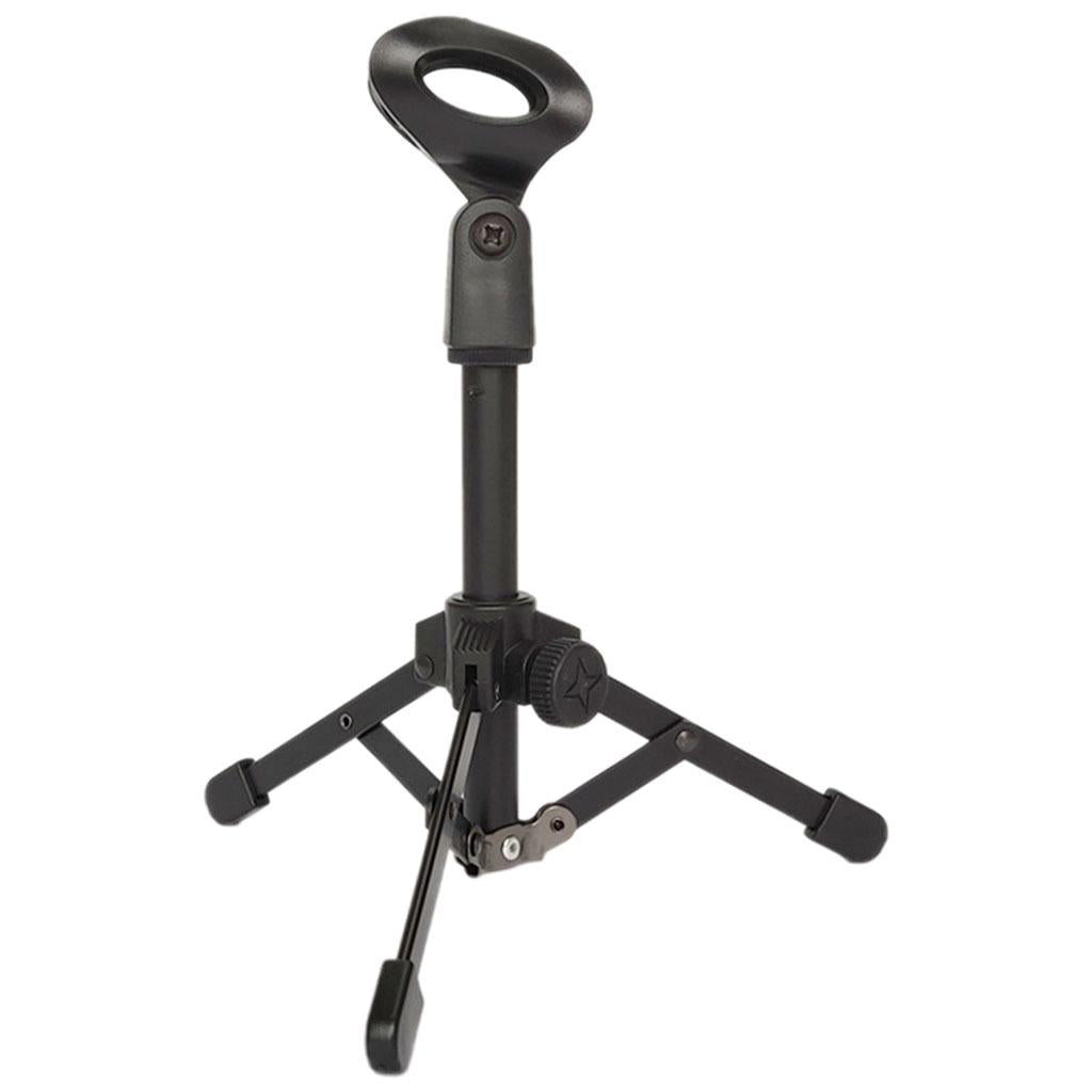 Mic Stand Desktop Tripod with Mic Clip Universal Portable for Lectures Live without phone stand