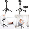 Mic Stand Desktop Tripod with Mic Clip Universal Portable for Lectures Live without phone stand