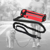 Strong Reflective Dog Leash Comfortable Pet Outdoor With Portable Waist Bag Red