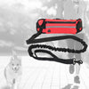 Strong Reflective Dog Leash Comfortable Pet Outdoor With Portable Waist Bag Red