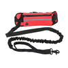 Strong Reflective Dog Leash Comfortable Pet Outdoor With Portable Waist Bag Red