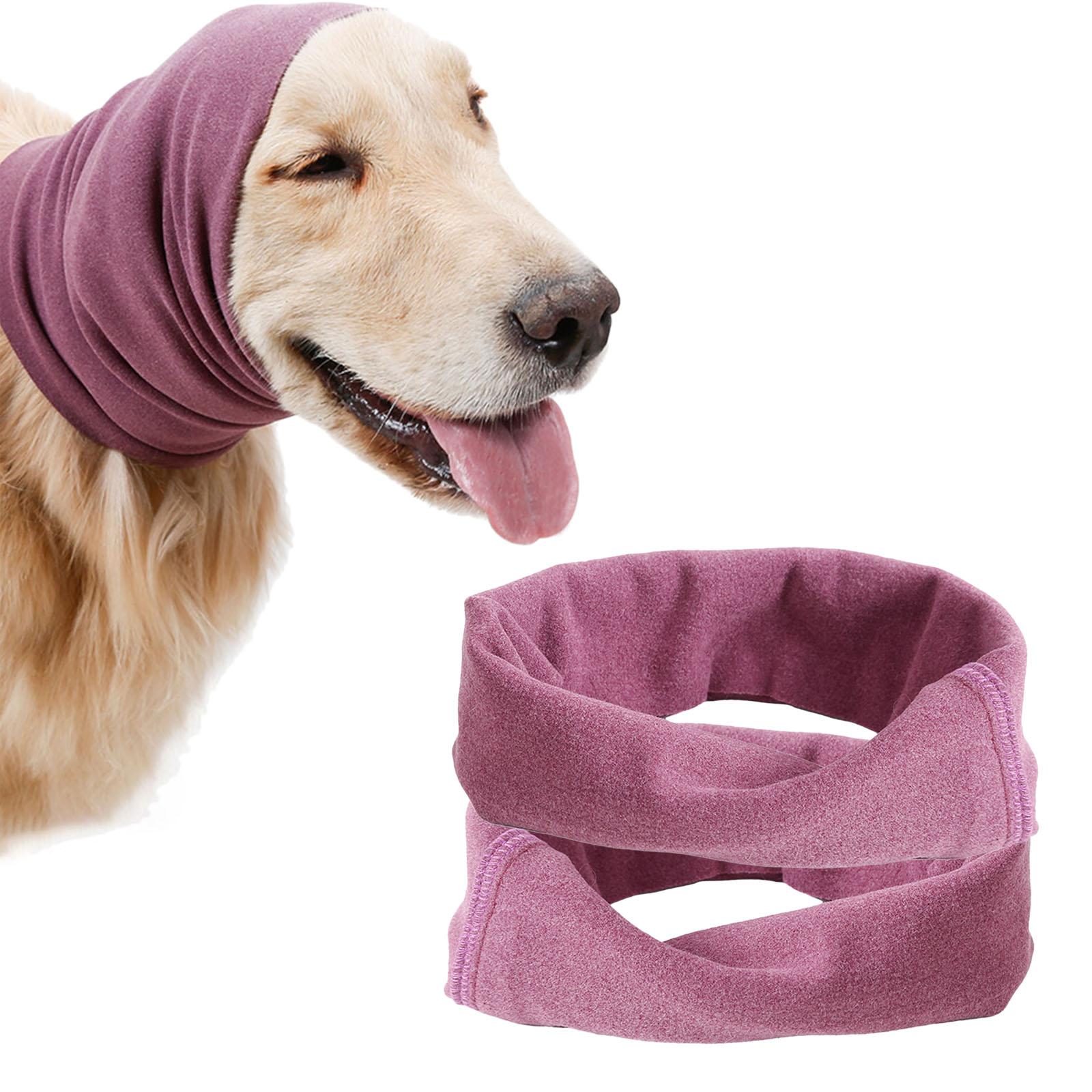 Dog Snood Comfort Reducing Noise Elastic Warm Soft Ear Covers for Grooming 25-40cm