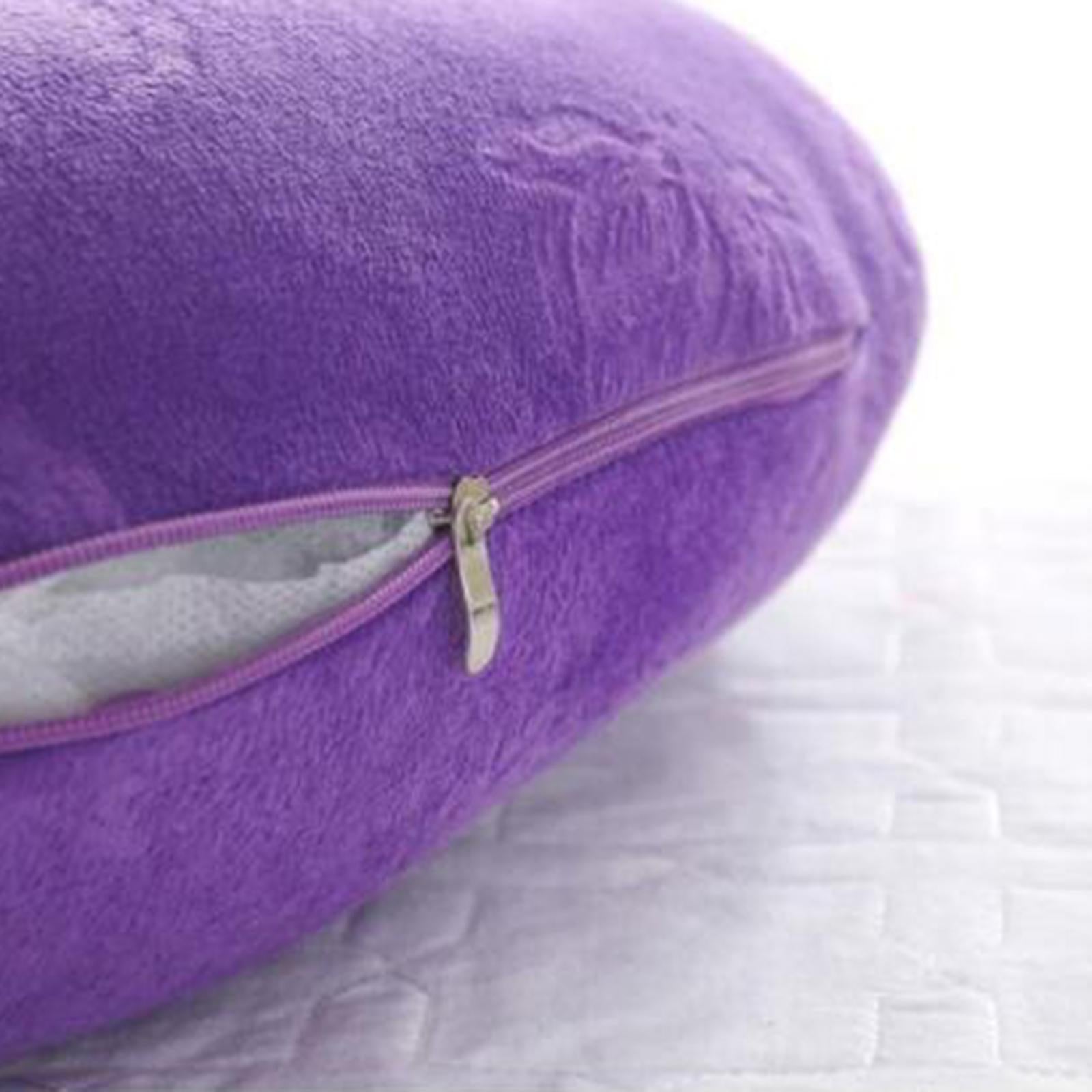 Detachable Chest Pillow Breast Pillow for SPA Beauty Salon Home  Purple