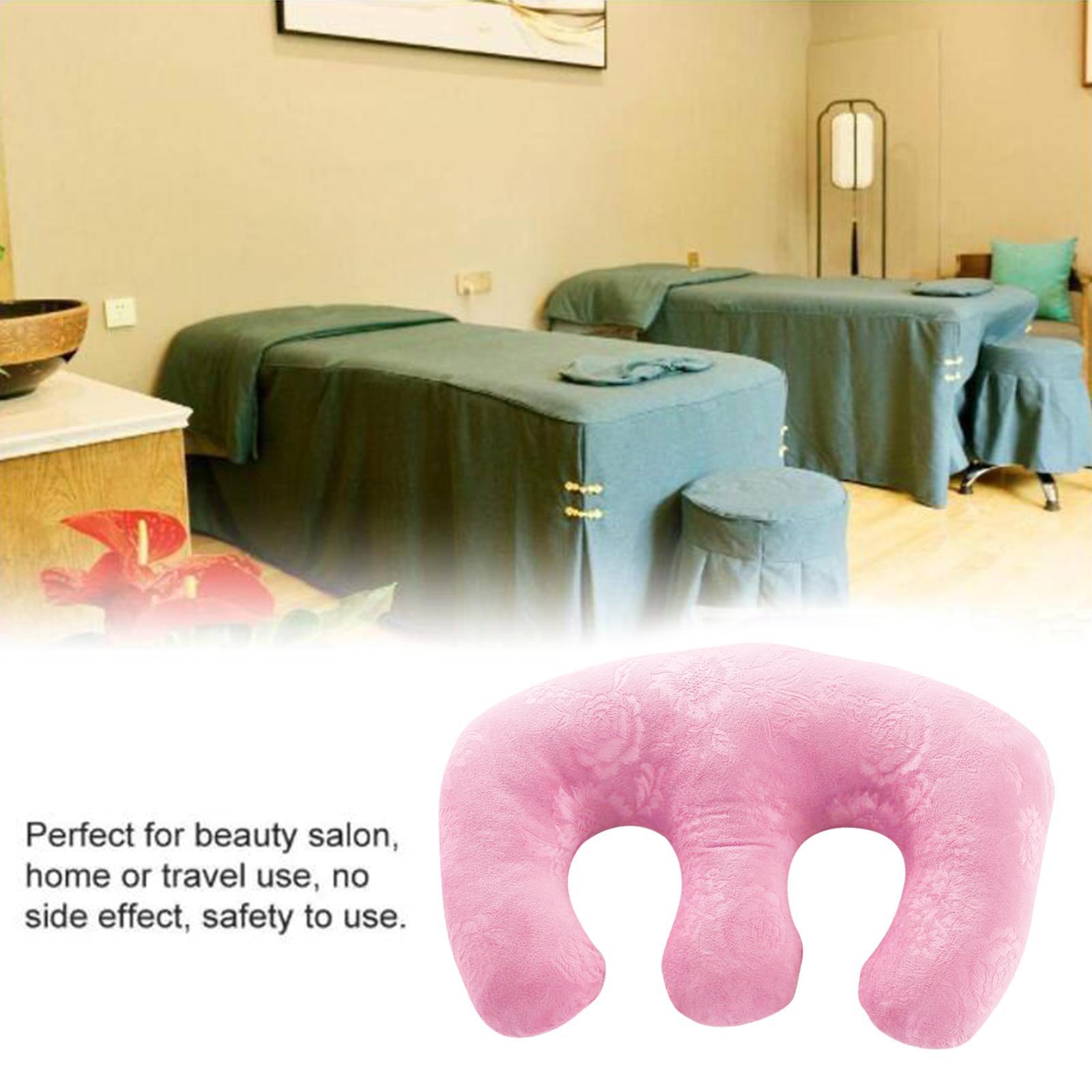 Detachable Chest Pillow Breast Pillow for SPA Beauty Salon Home  Pink