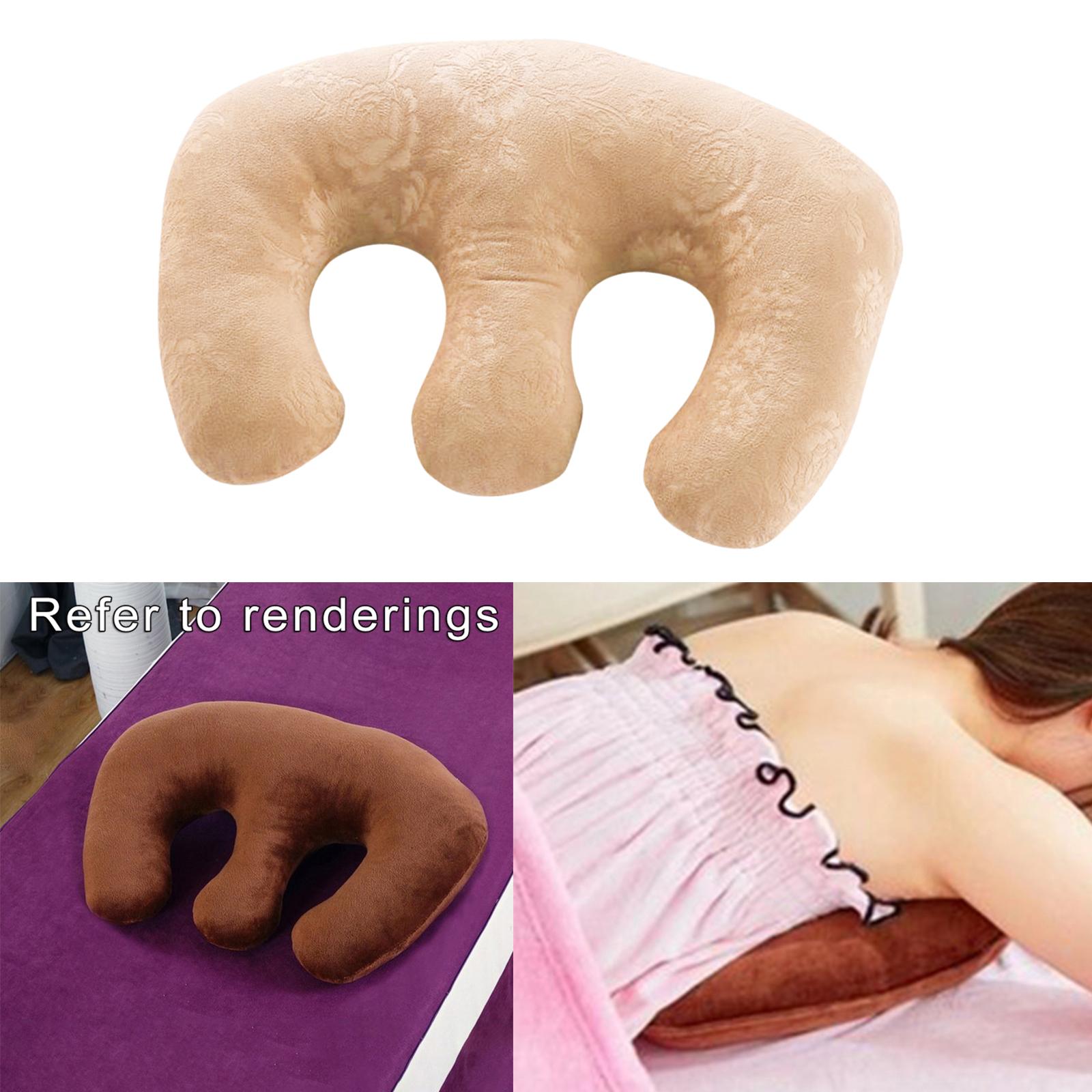 Detachable Chest Pillow Breast Pillow for SPA Beauty Salon Home  Golden