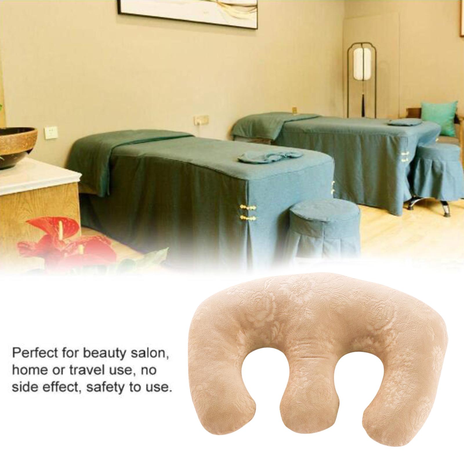 Detachable Chest Pillow Breast Pillow for SPA Beauty Salon Home  Golden