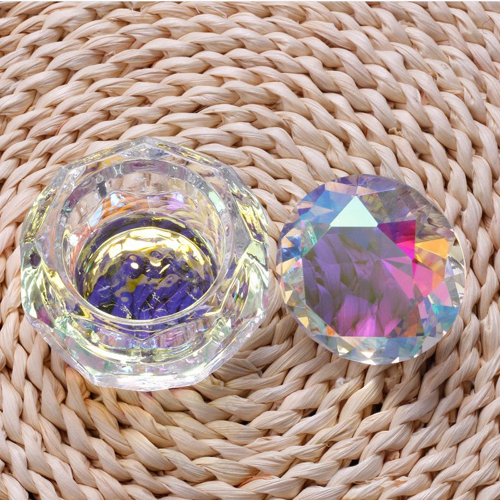 Nail Glass Crystal Cup Crystal Nail Art Dappen DISH for Nail Art Crystal Cup