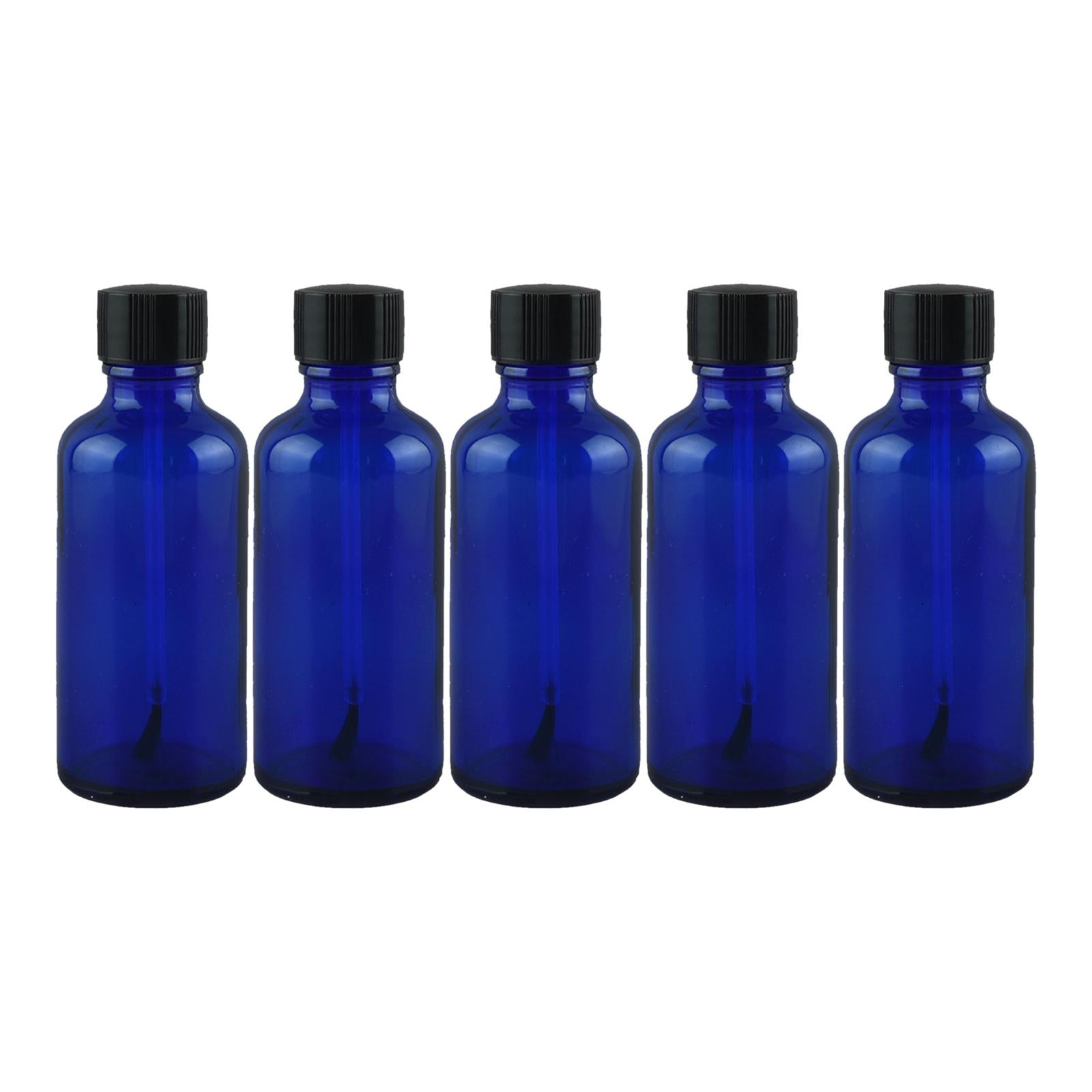 Nail Polish Bottles 10ml Leakproof Storage Liquid with Brush Caps Blue 10ml