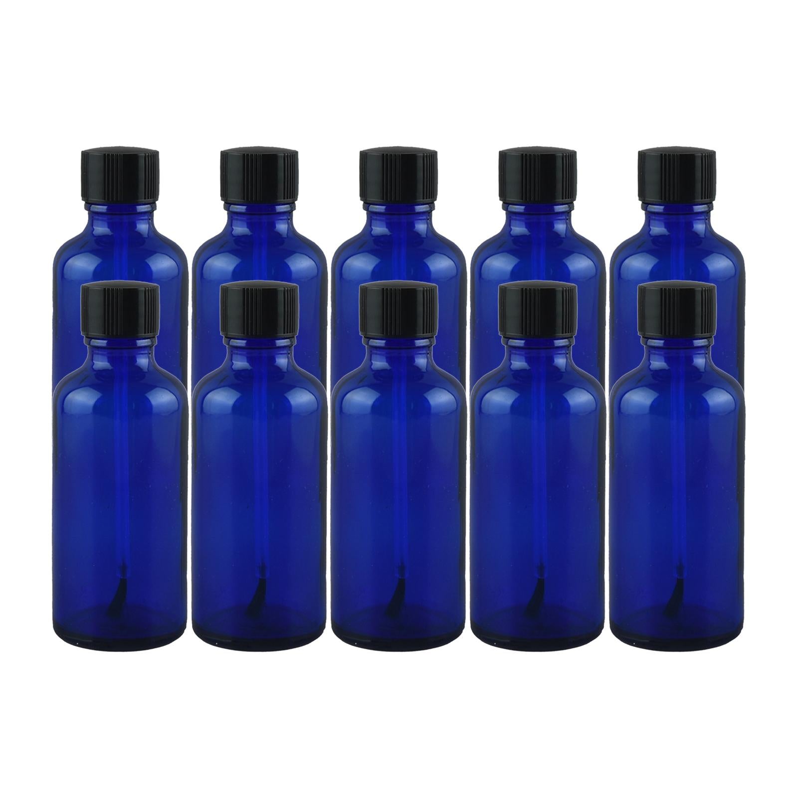 Nail Polish Bottles 10ml Leakproof Storage Liquid with Brush Caps Blue 10ml