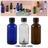 Nail Polish Bottles 10ml Leakproof Storage Liquid with Brush Caps Blue 10ml