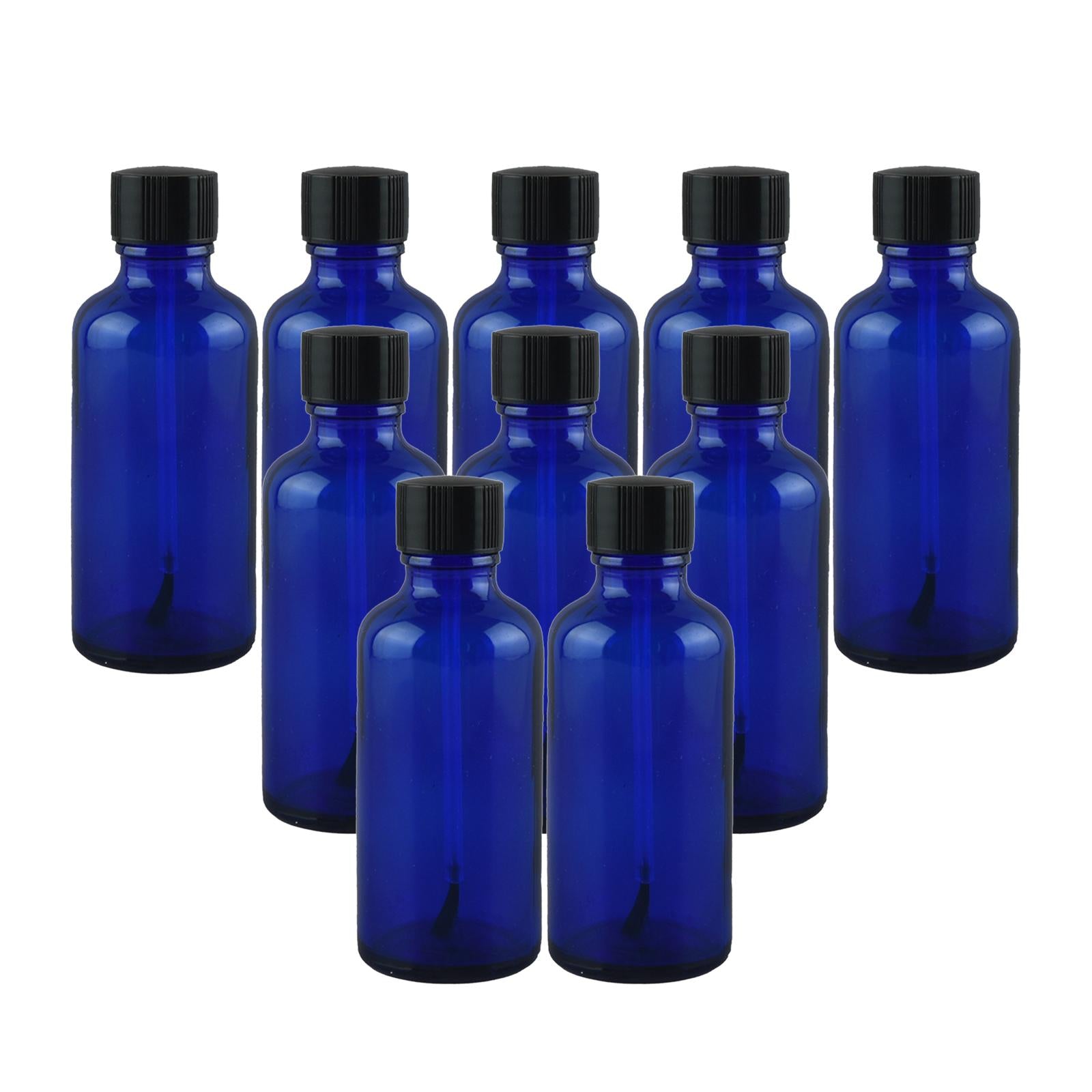 Nail Polish Bottles 10ml Leakproof Storage Liquid with Brush Caps Blue 10ml