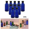 Nail Polish Bottles 10ml Leakproof Storage Liquid with Brush Caps Blue 20ml