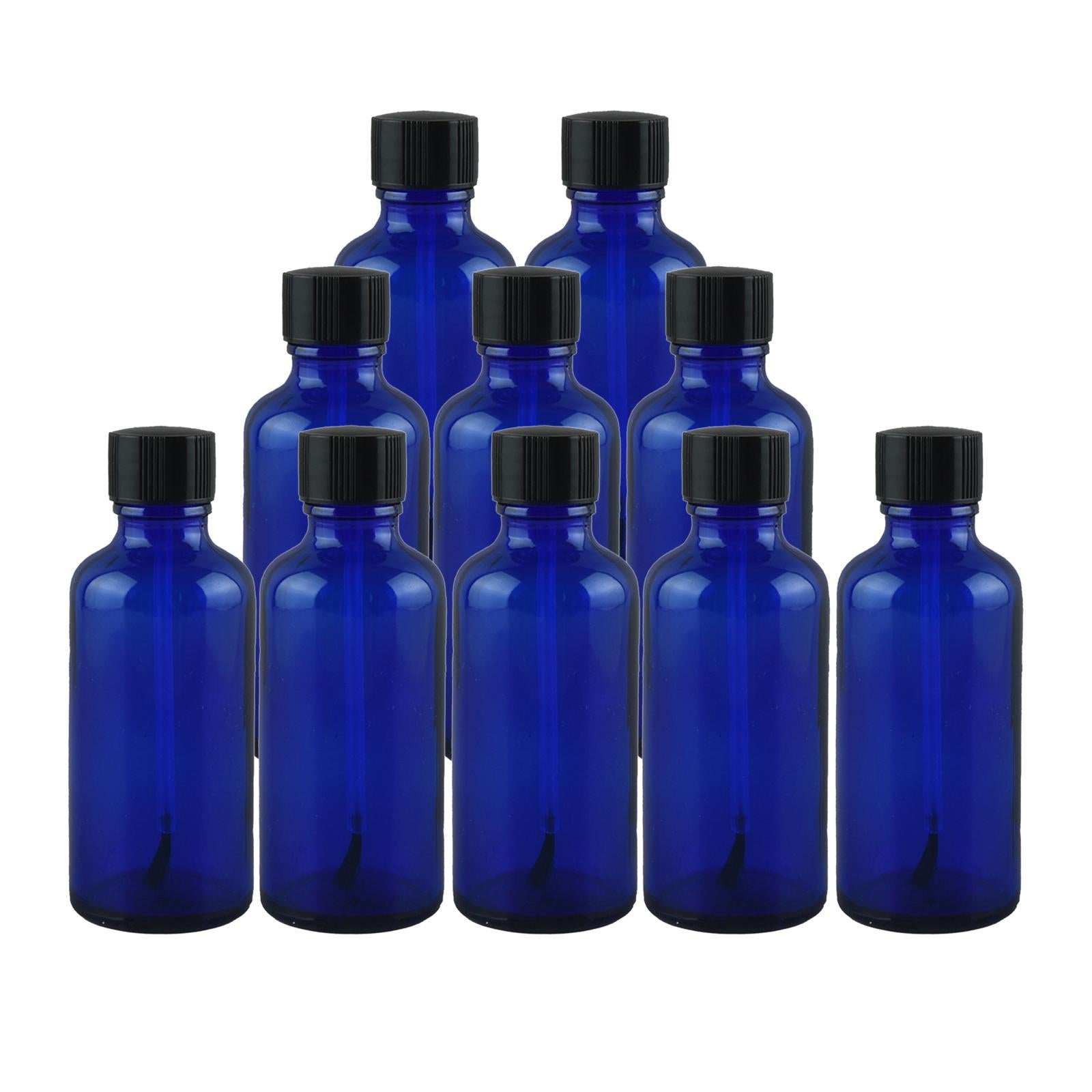 Nail Polish Bottles 10ml Leakproof Storage Liquid with Brush Caps Blue 20ml