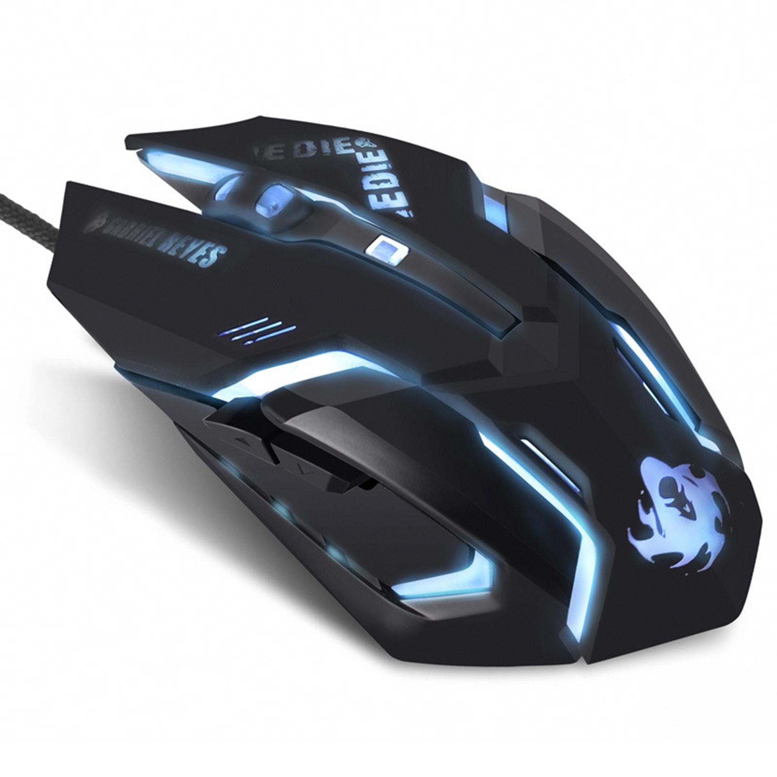 Silent Wired Computer Mouse Breathing Light Ergonomic for Gaming Gamers