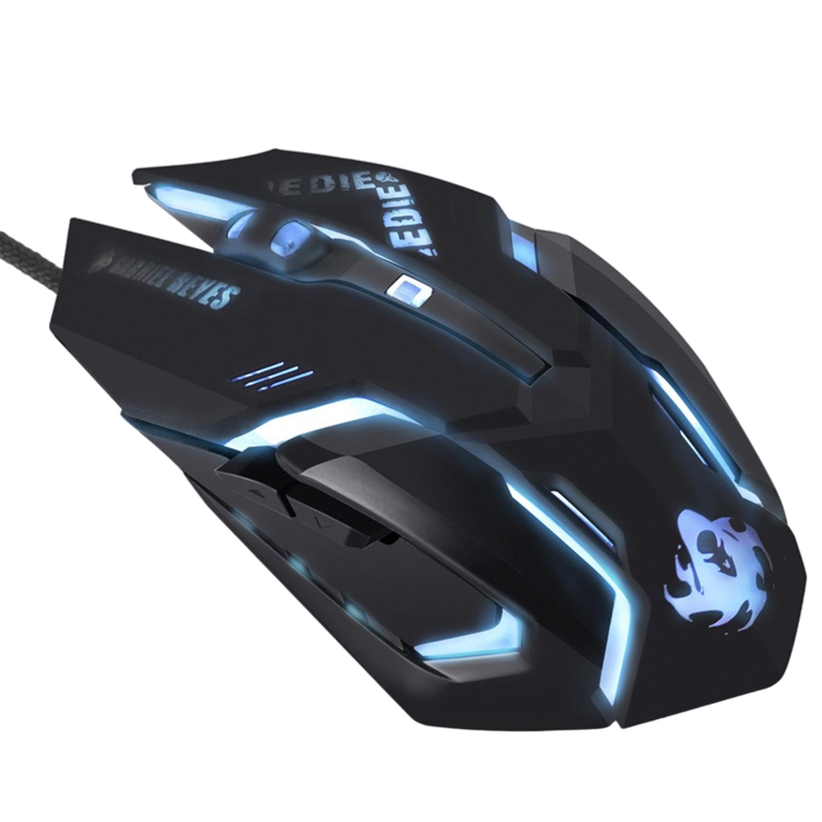 Silent Wired Computer Mouse Breathing Light Ergonomic for Gaming Gamers