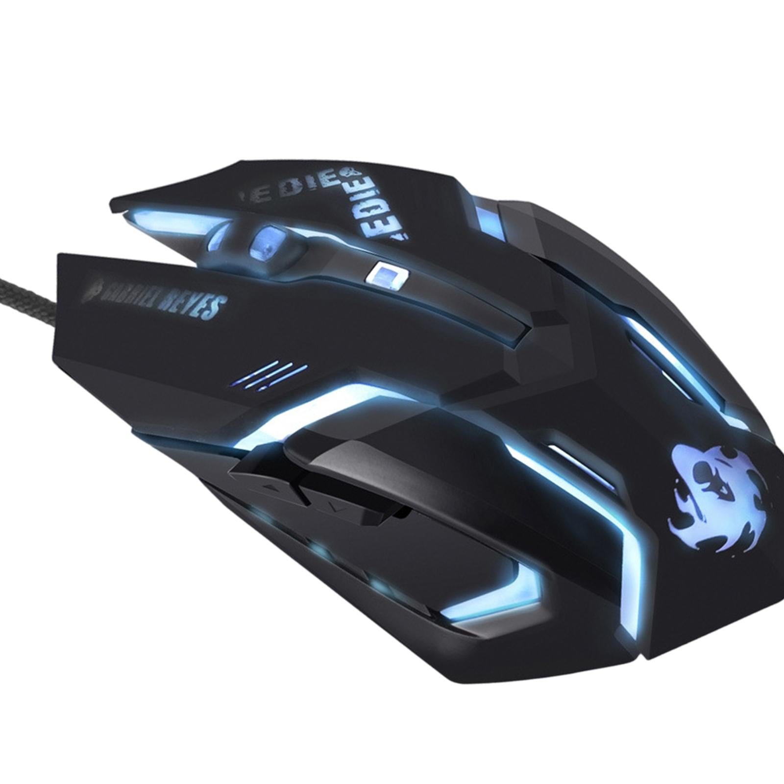 Silent Wired Computer Mouse Breathing Light Ergonomic for Gaming Gamers