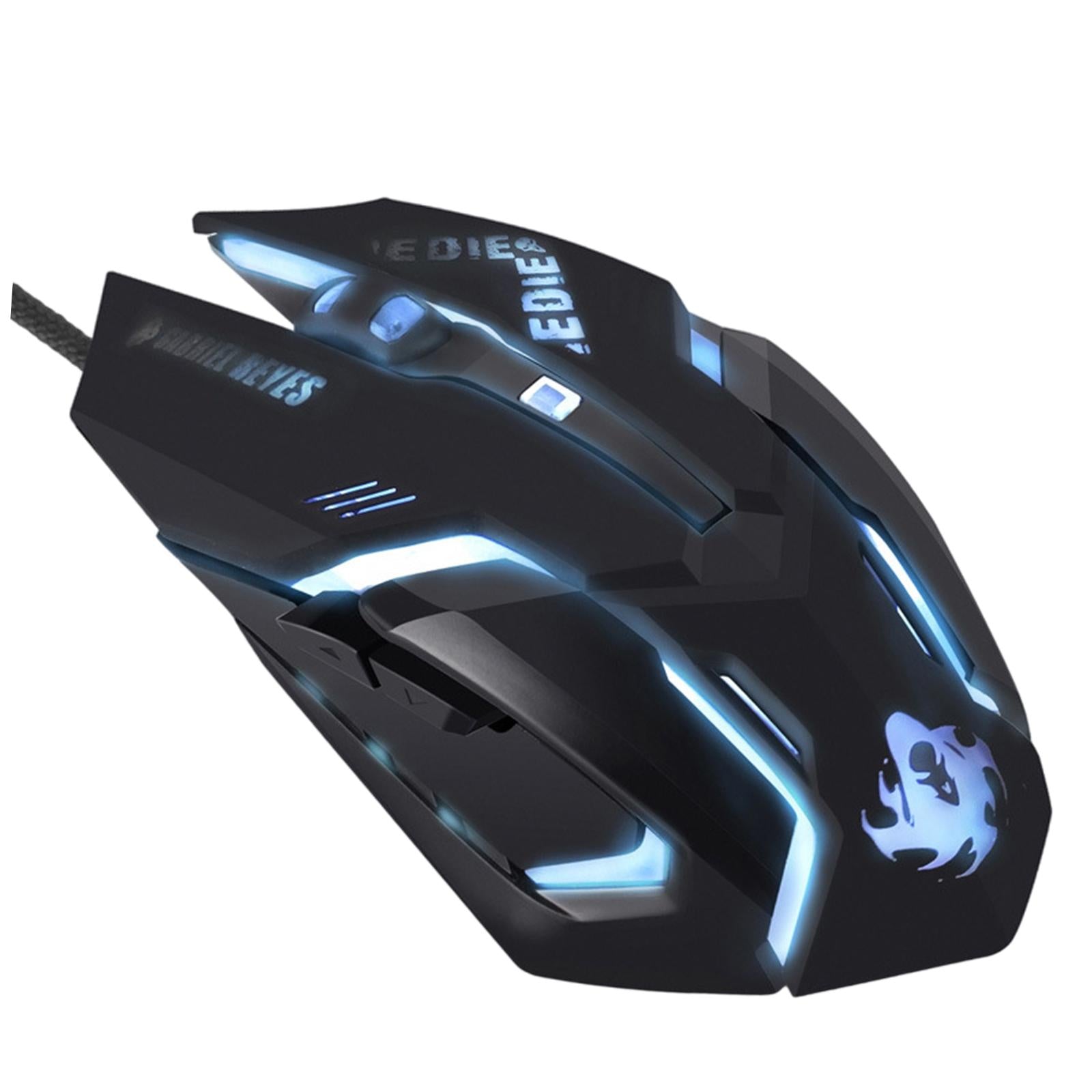 Silent Wired Computer Mouse Breathing Light Ergonomic for Gaming Gamers