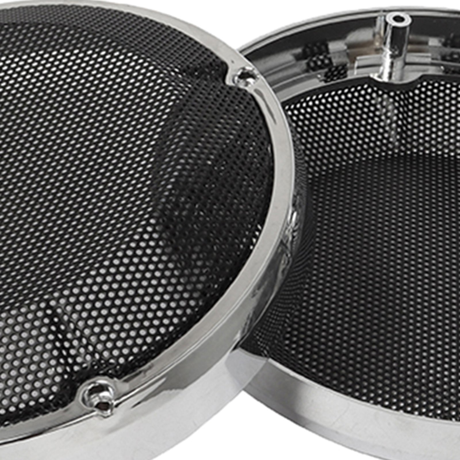 6.5 Inch Speaker Grills Covers for Harley Electra Road Glide 83-20  Silver