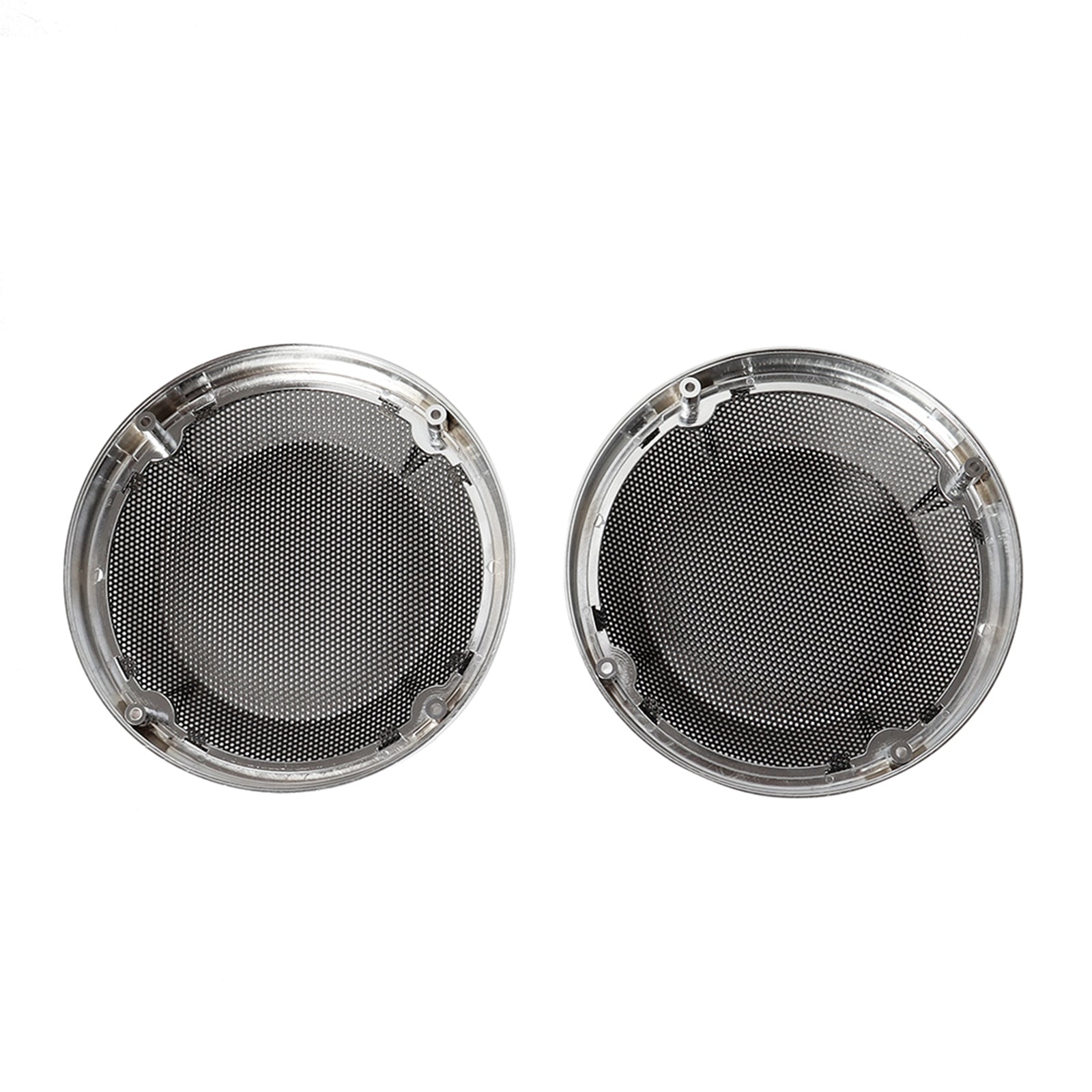 6.5 Inch Speaker Grills Covers for Harley Electra Road Glide 83-20  Silver