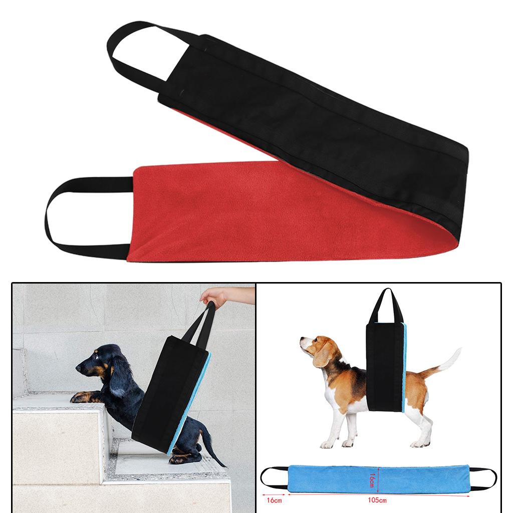 Dog Lifting Harness Rear Legs Sling Back Leg Hip Support Harness Rose Red