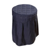 Beauty Salon Round Chair Cover Elastic Cover for Home Spa Dorm Navy Blue