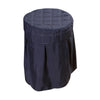 Beauty Salon Round Chair Cover Elastic Cover for Home Spa Dorm Navy Blue