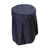 Beauty Salon Round Chair Cover Elastic Cover for Home Spa Dorm Navy Blue