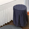 Beauty Salon Round Chair Cover Elastic Cover for Home Spa Dorm Navy Blue