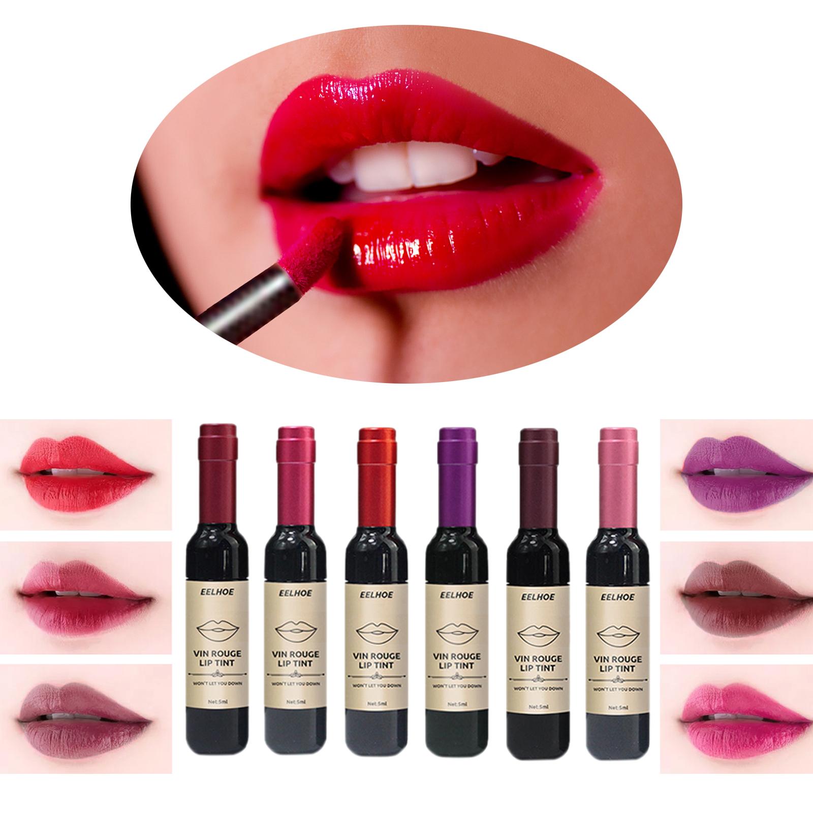 Wine Liquid Lipstick Lip gloss Lady Baby Pink Lip For Women Six Colors