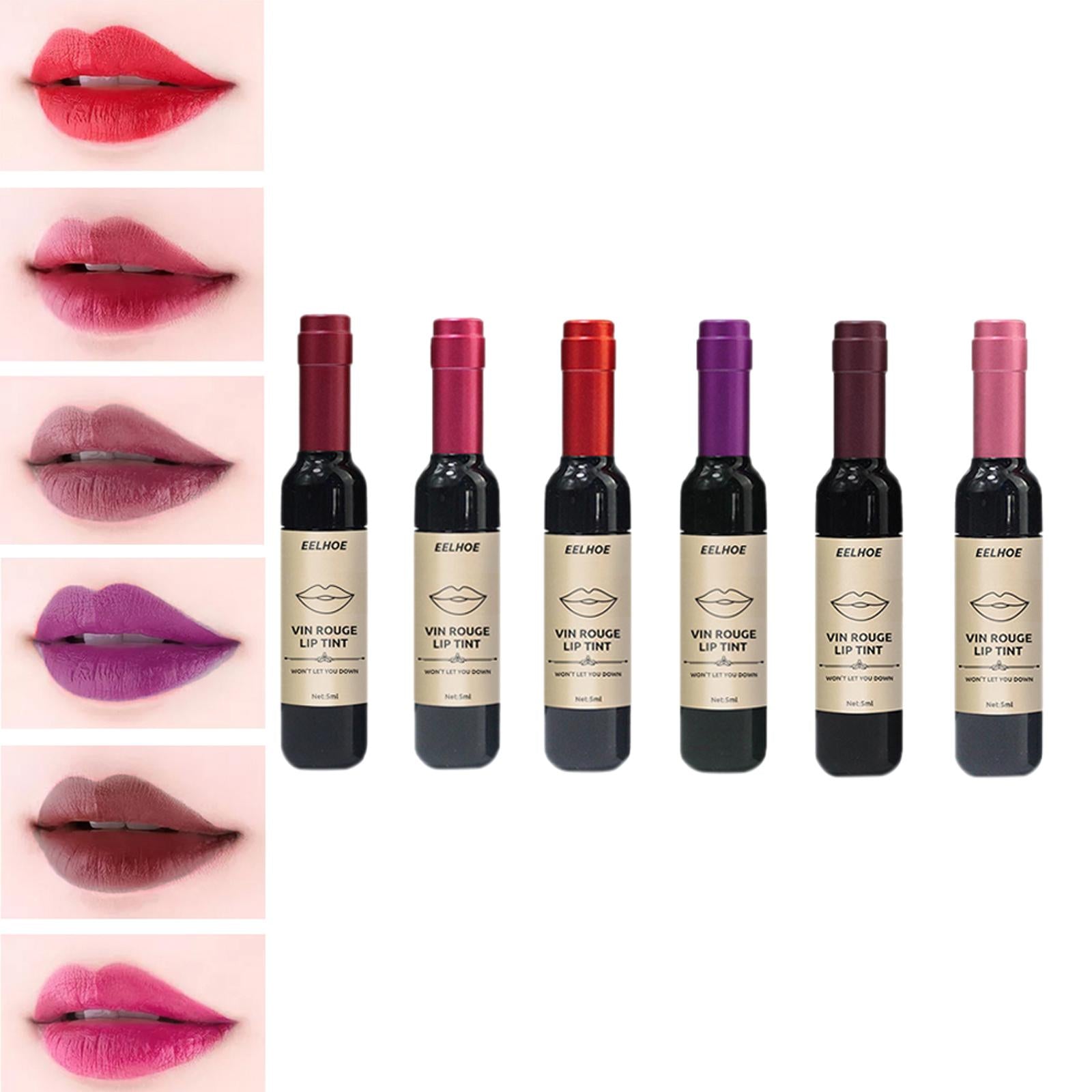 Wine Liquid Lipstick Lip gloss Lady Baby Pink Lip For Women Six Colors