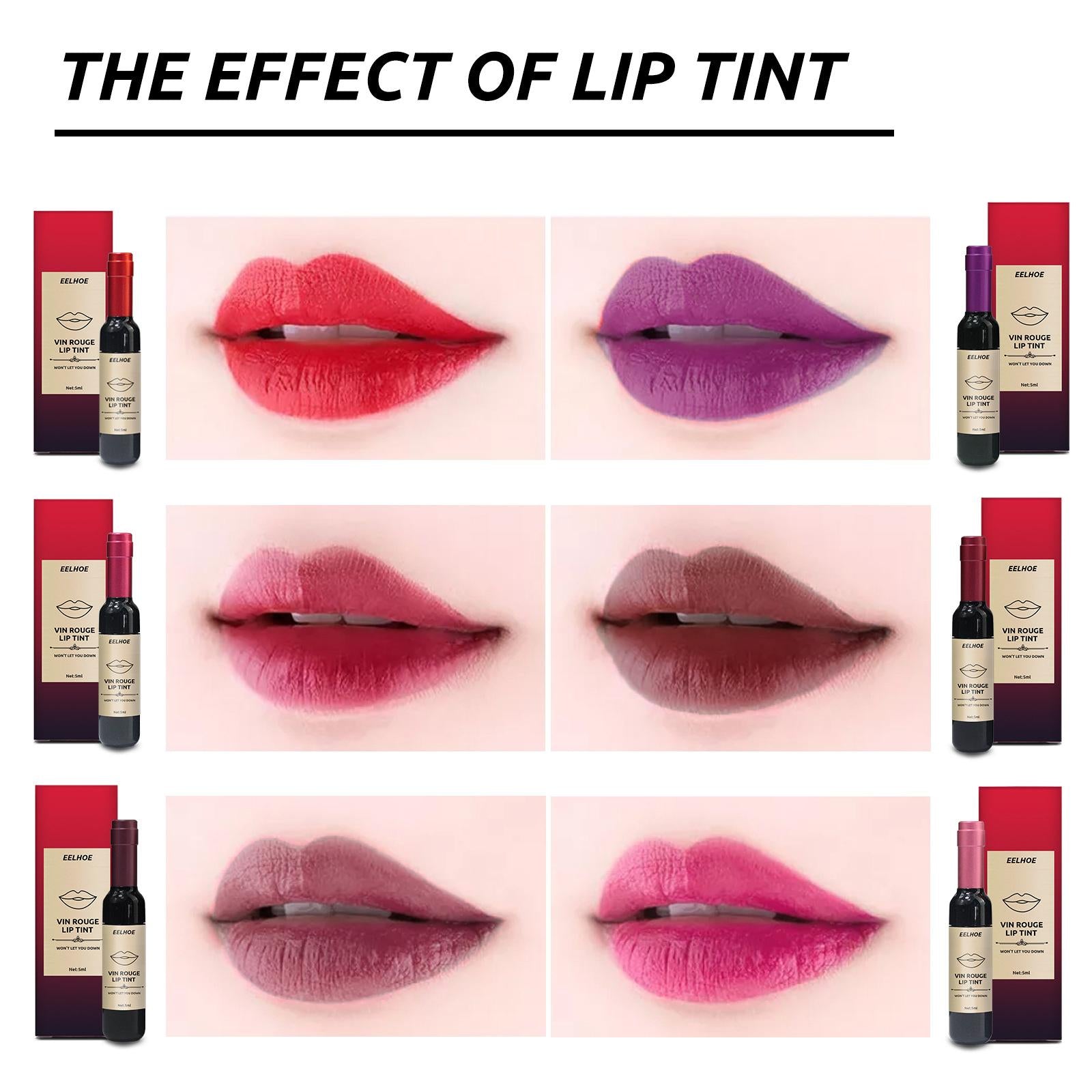 Wine Liquid Lipstick Lip gloss Lady Baby Pink Lip For Women Six Colors