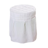 Beauty Salon Round Chair Cover Elastic Cover for Home Spa Dorm White