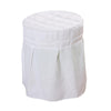 Beauty Salon Round Chair Cover Elastic Cover for Home Spa Dorm White