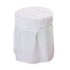 Beauty Salon Round Chair Cover Elastic Cover for Home Spa Dorm White