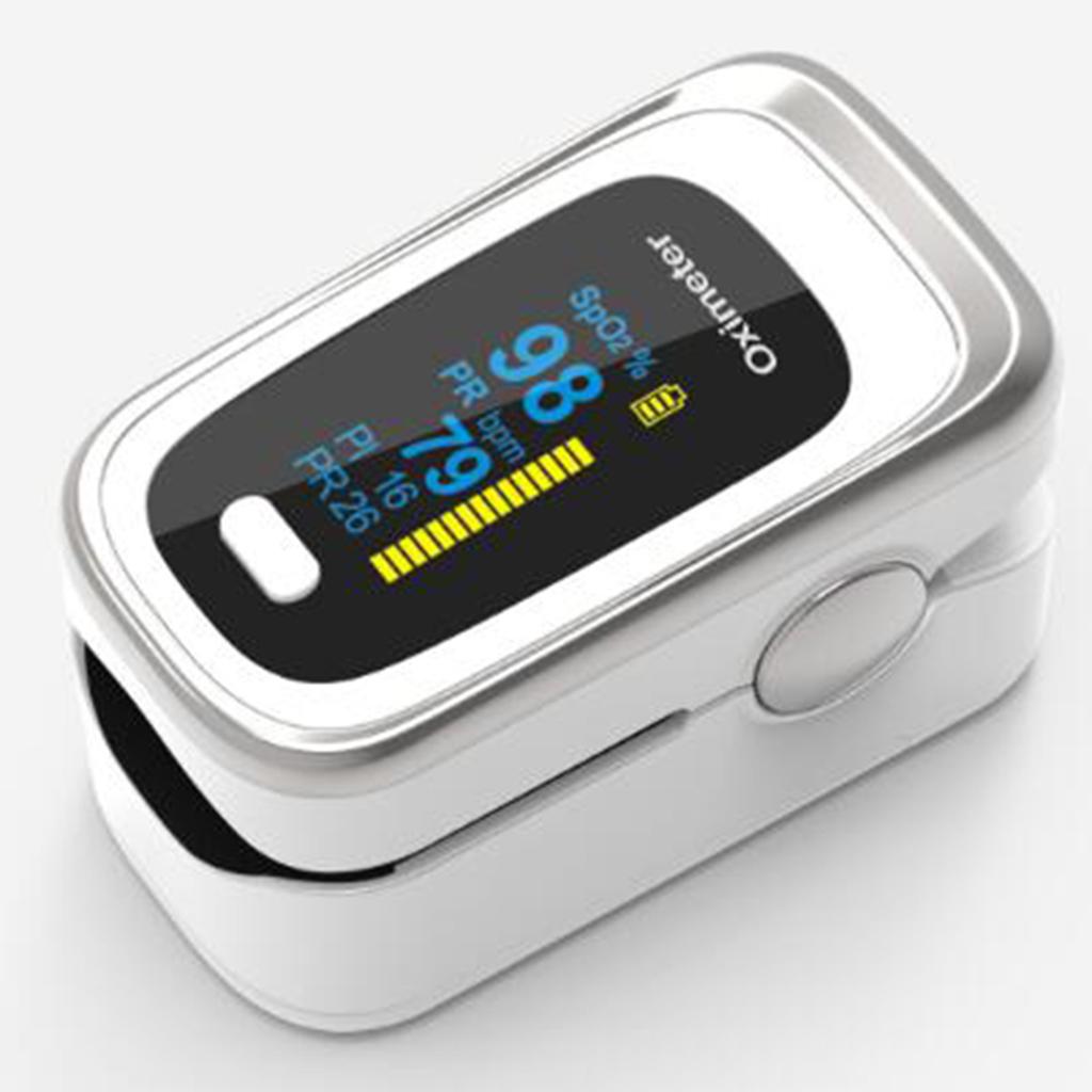 Pro Fingertip Pulse Oximeter Blood Oxygen Sensor SpO2 Monitor Heart Rate White