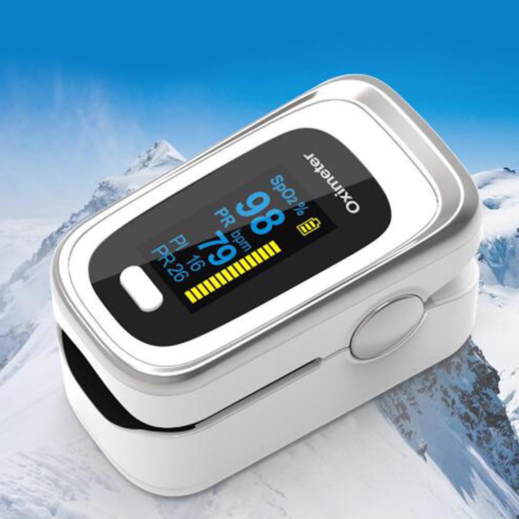 Pro Fingertip Pulse Oximeter Blood Oxygen Sensor SpO2 Monitor Heart Rate White