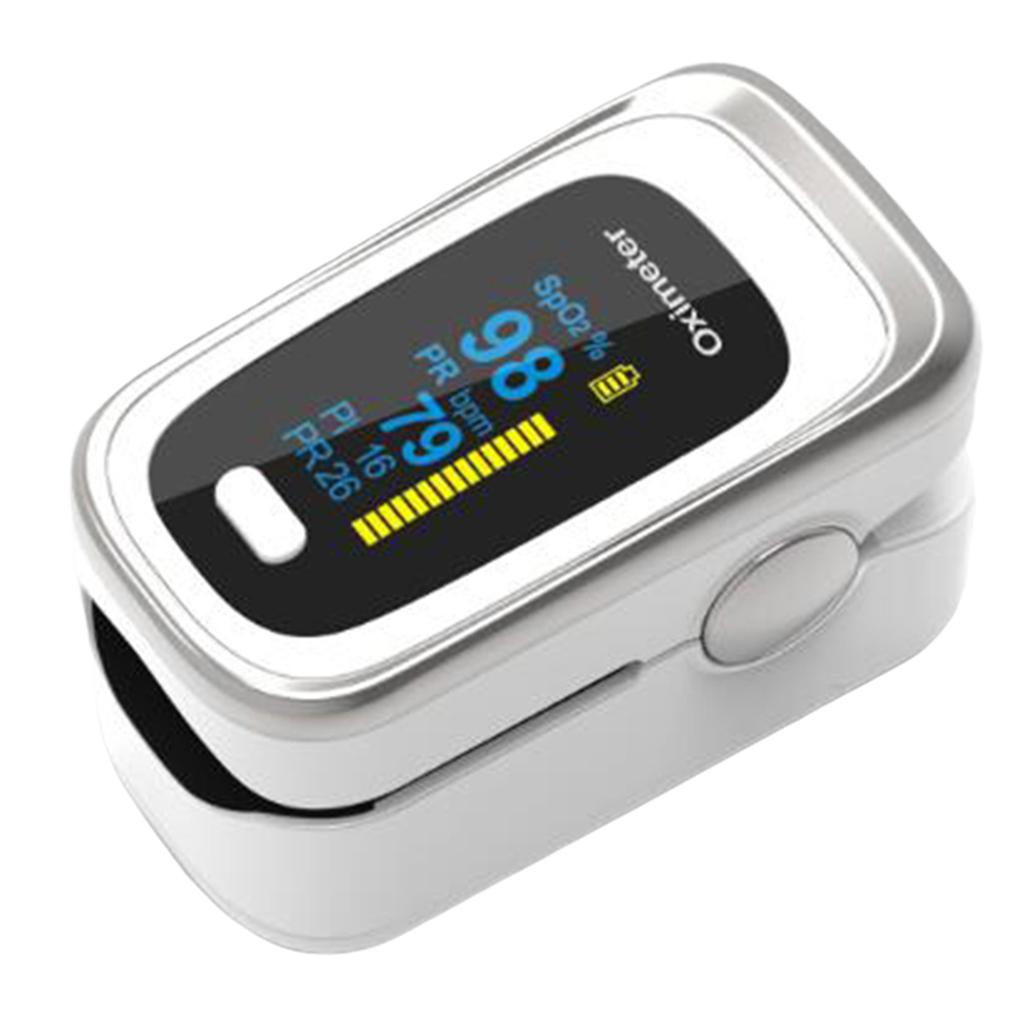 Pro Fingertip Pulse Oximeter Blood Oxygen Sensor SpO2 Monitor Heart Rate White