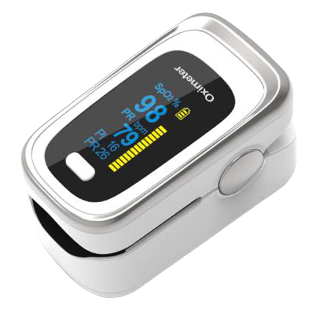 Pro Fingertip Pulse Oximeter Blood Oxygen Sensor SpO2 Monitor Heart Rate White