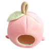 Apple Shape Small Pet Nest Hamster Bed Hammock Warm Cave House Pink