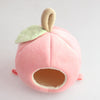 Apple Shape Small Pet Nest Hamster Bed Hammock Warm Cave House Pink