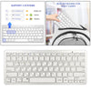 Silver Mini Korean 78 Keys Wireless Bluetooth Keyboard for iPad