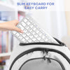 Silver Mini Korean 78 Keys Wireless Bluetooth Keyboard for iPad