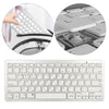 Silver Mini Korean 78 Keys Wireless Bluetooth Keyboard for iPad