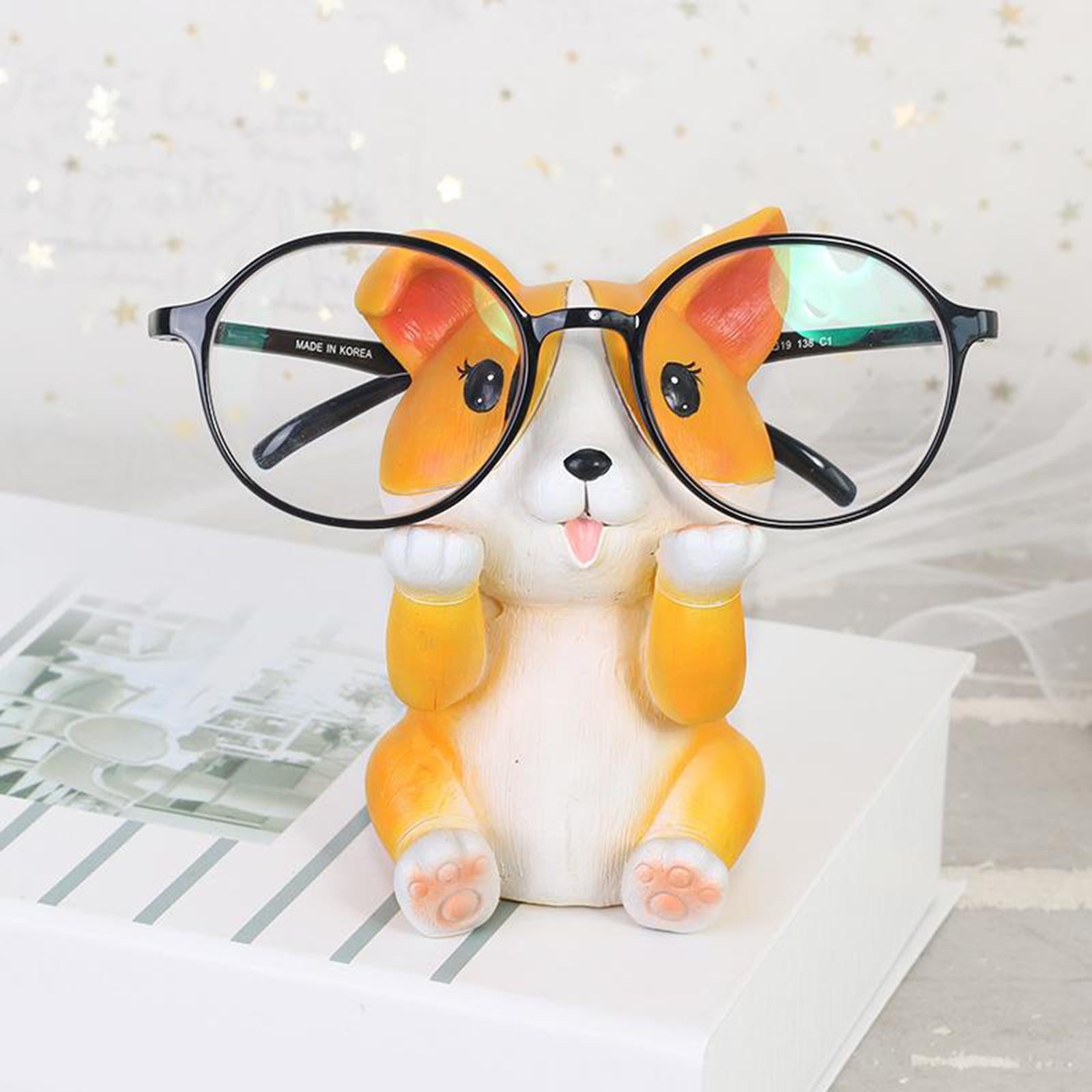 Reading Glasses Holder Spectacle Eyeglasses Display Stand Gifts Corgi