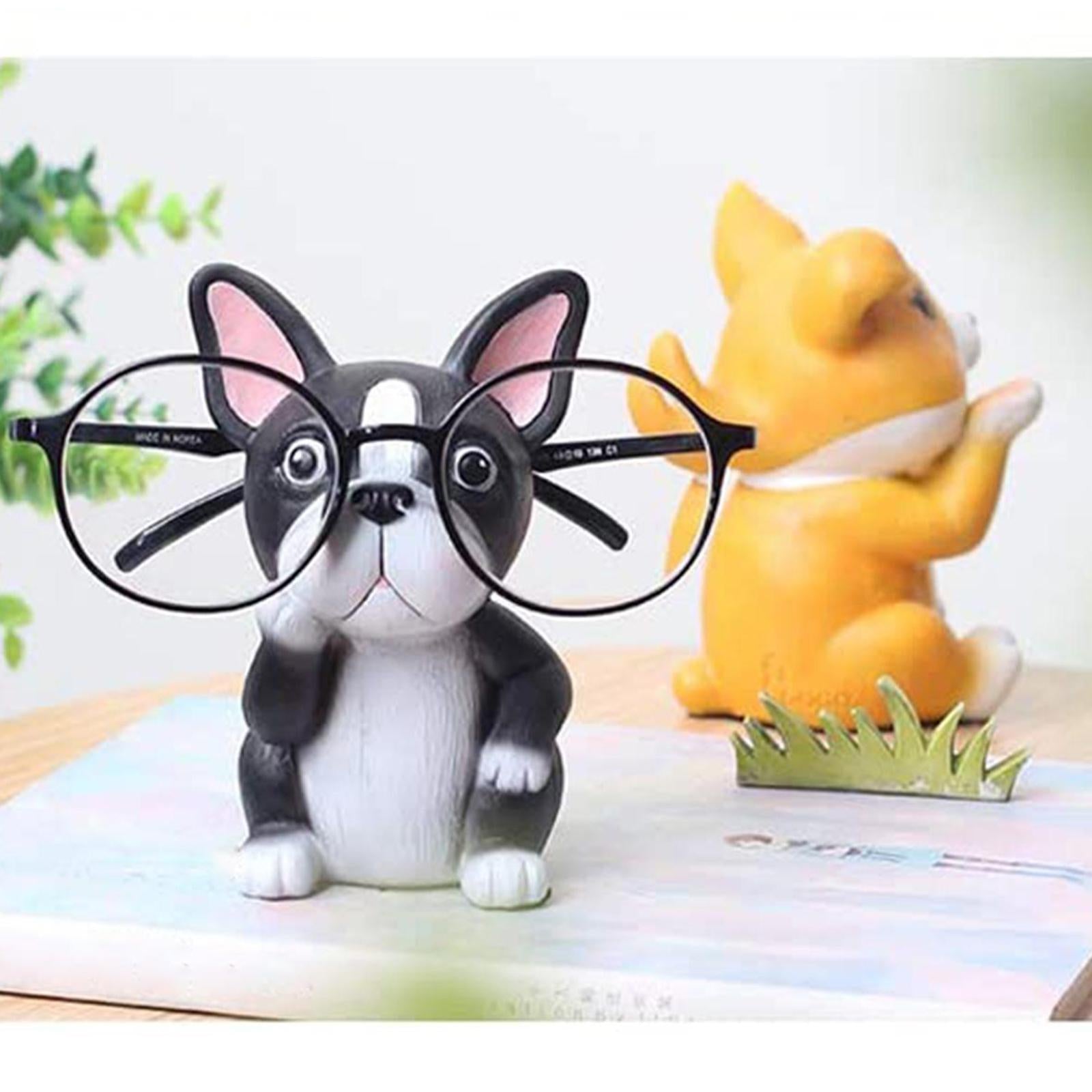 Reading Glasses Holder Spectacle Eyeglasses Display Stand Gifts Bulldog