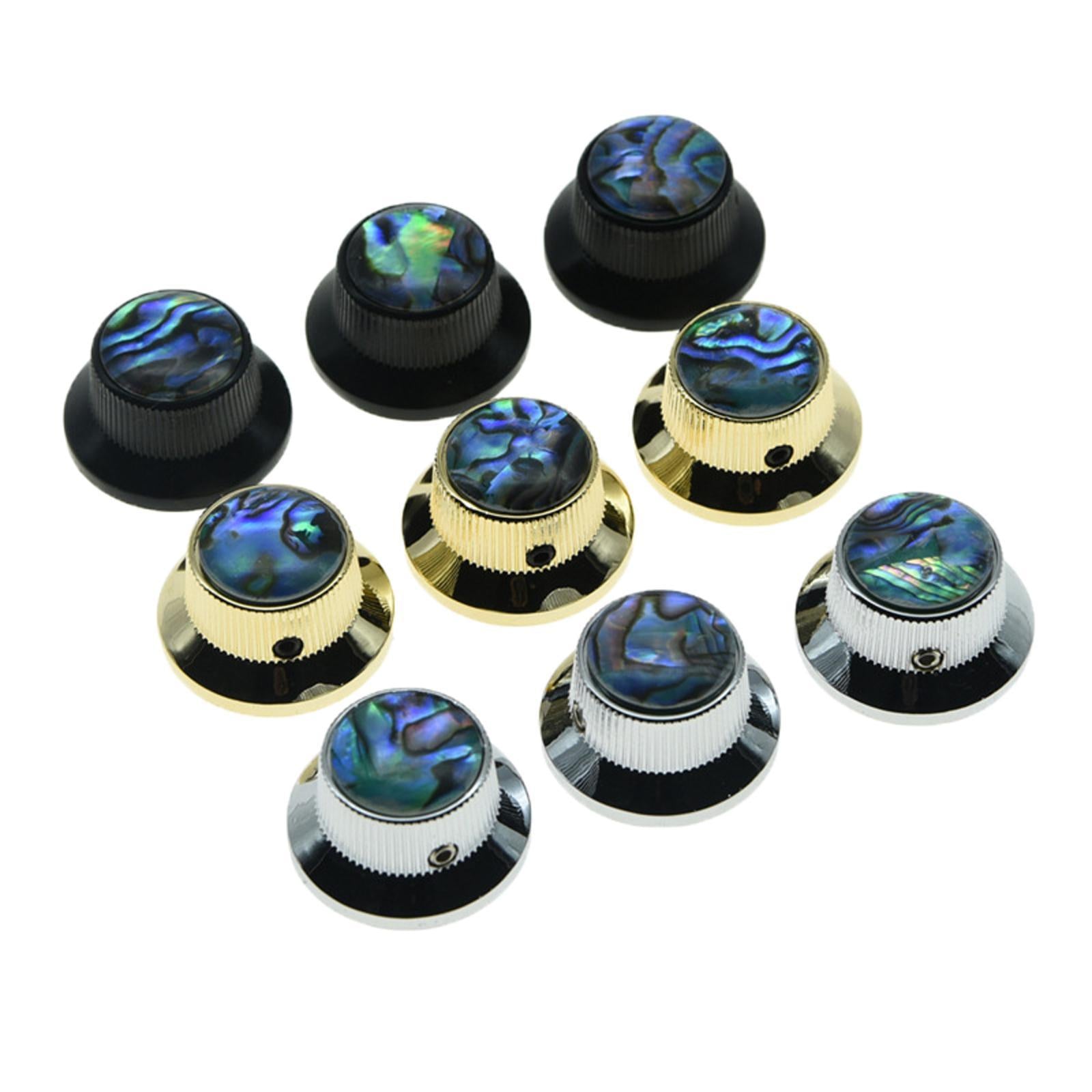 3pcs Guitar Control Knob Volume Knobs for Electric Guitar Instrument Chrome