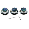 3pcs Guitar Control Knob Volume Knobs for Electric Guitar Instrument Chrome