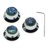 3pcs Guitar Control Knob Volume Knobs for Electric Guitar Instrument Chrome