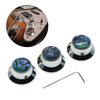 3pcs Guitar Control Knob Volume Knobs for Electric Guitar Instrument Chrome